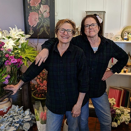 Two happy florists.